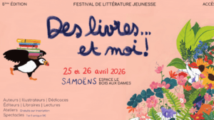 Un extrait de l'affiche du Festival Des livres... et moi !