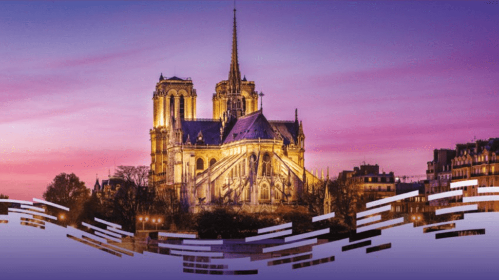 Extrait du flyer de la rencontre sur la restauration de Notre-Dame de Paris