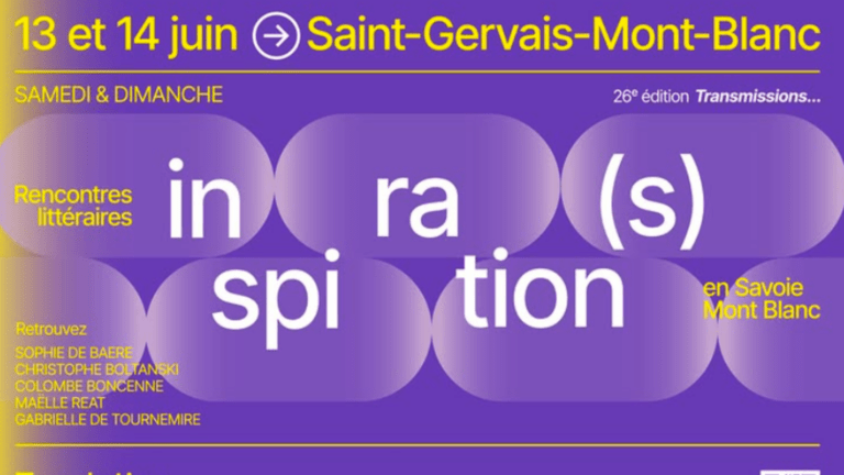 Le Rencontres littéraires della Fondation FACIM a Saint-Gervais il 13 e 14 giugno 2026 Affiche des Rencontres littéraires 2026 (c)