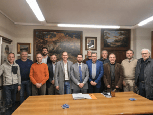 La firma dell’atto costitutivo a Pinerolo lunedì 30 marzo (c) GAL Escartons e Valli Valdesi