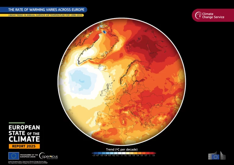 Alpi e cambiamento climatico, Les Alpes et le changement climatique (c) European Union, Copernicus Climate Change Service Data