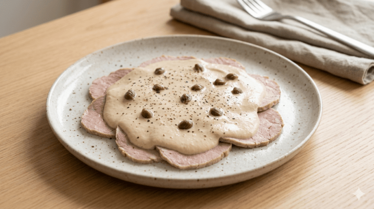 Vitello tonnato, Vitel tonné (c) Nos Alpes IA