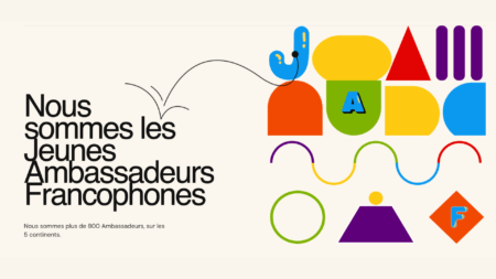 Un extrait du flyer des Jeunes ambassadeurs francophones
