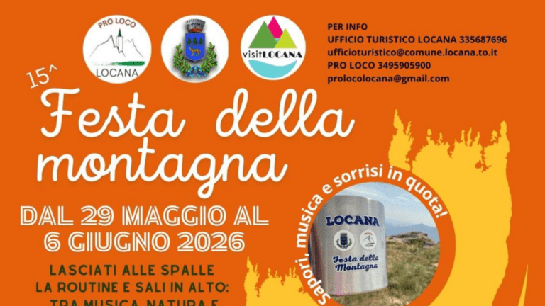 Un estratto della locandina della festa della montagna di Locana