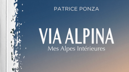 Via Alpina, un extrait de la couverture du livre