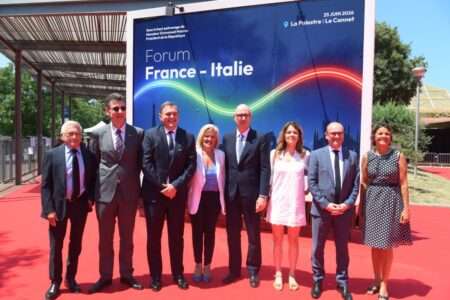 Au Forum d'Affaites France Italie, à le Cannet, le 25 juin 2026 (c) Ministère des Trasports e de la mobilité durable