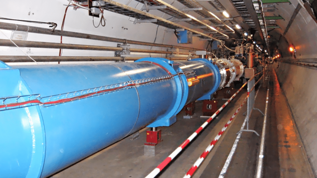 Il Large Hadron Collider, l’acceleratore di particelle del CERN di Ginevra, Le Large Hadron Collider, l'accélérateur de particules du CERN à Genève (c) CC BY-SA 3.0, Julian Herzog, Wikimedia Commons
