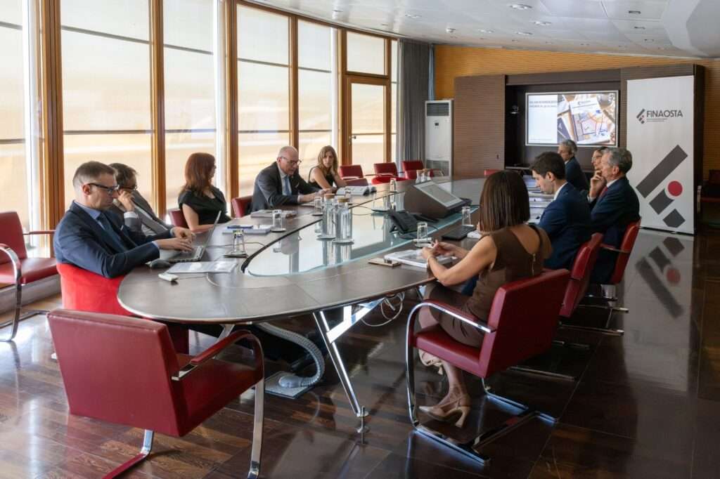 La riunione per il bilancio 2025 di Finaosta (c) Finaosta