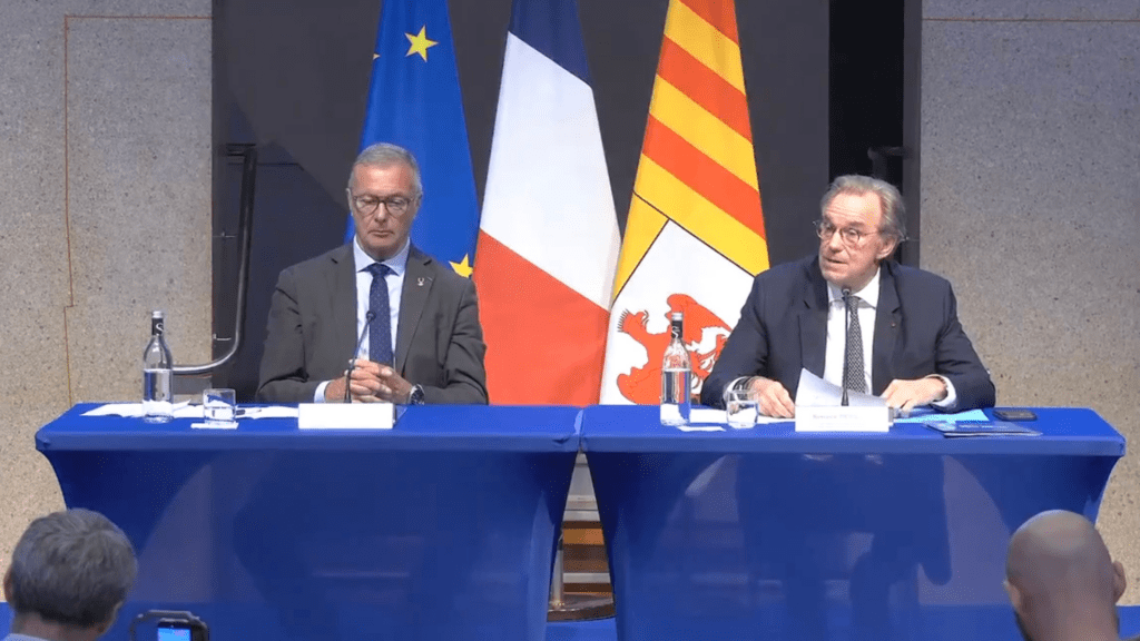 Renaud Muselier à la conférence de presse du 1er jin 2026 (c) Région Sud