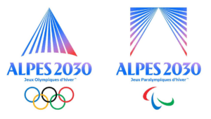 Les emblèmes des Jeux Olympiques d'hiver 2030 dévoilés à Briançon le 19 juin 2026