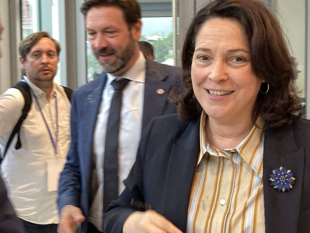 La Ministre Marina Ferrari et Fabrice Pannekoucke, Président région AuRA