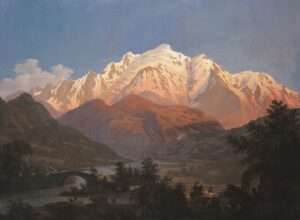 Angelo Abrate (Torino, 1900 - Sallanches, 1985) Il Cervino, 1934 Olio su tela / Huile sur toile, cm 79 x 90 La Salle, Comune di La Salle – Collection Plassier