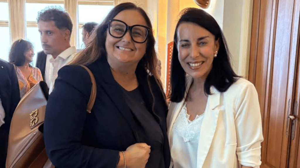 Marzia Baldassarre e Alexandra Masson (c) comune di Bordighera