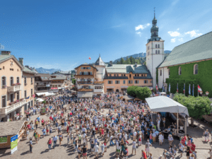 La place au Megève Jazz Contest (c) Mégève tourisme