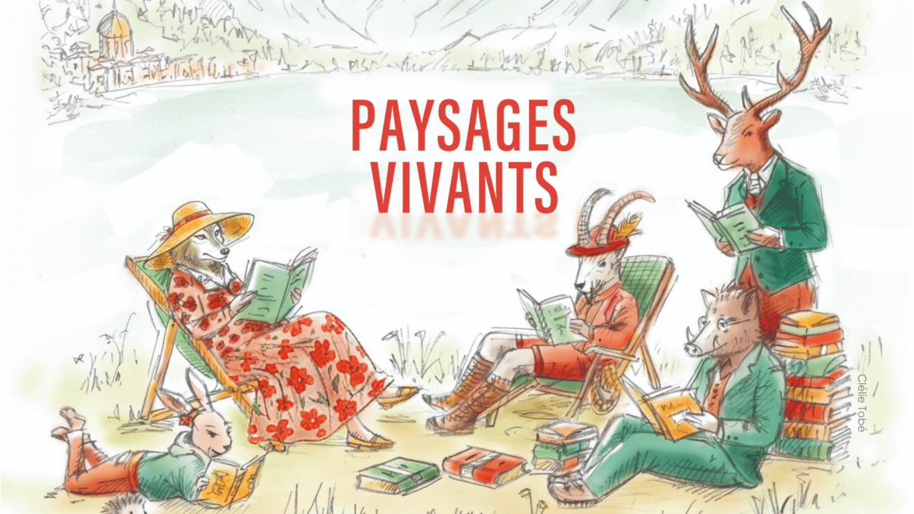 Un extrait de l'affiche 2026 du Salon du livre de Passy, avec l'illustration de Clélie Tobé