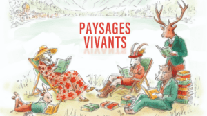 Un extrait de l'affiche 2026 du Salon du livre de Passy, avec l'illustration de Clélie Tobé