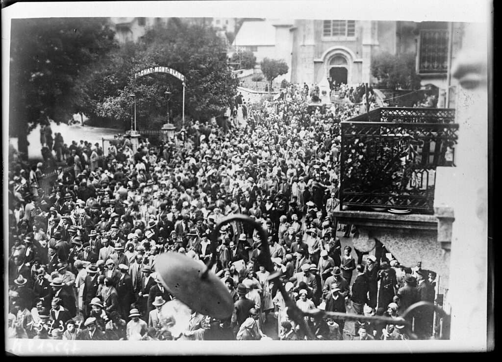 Fête des guides de Chamonix en 1931 (c) CC0 Public Domain Tairraz Bibliothèque de France Wikimedia Commons