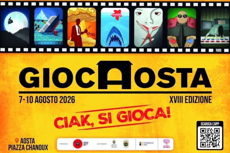 GiocAosta 2026: quattro giorni di giochi, eventi e novità ad Aosta GiocAosta 2026