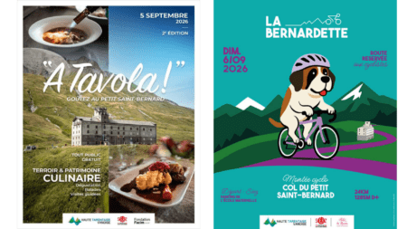 Les deux affiches de A Tavola et Bernadetta de la CCHT
