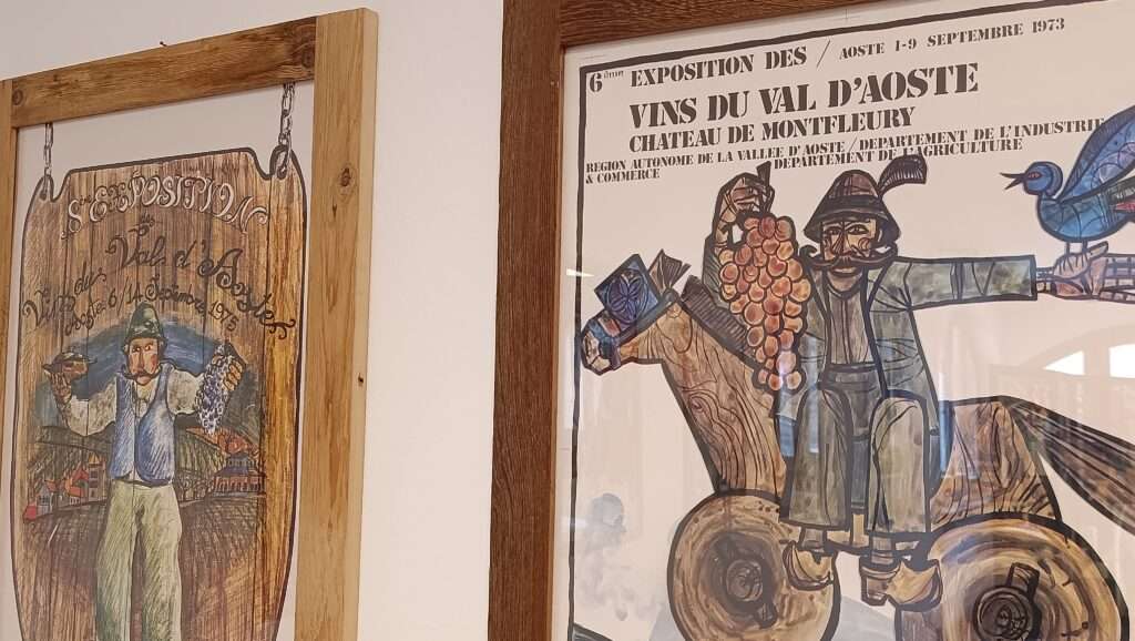 Un manifesto del 1973 di Fulvio Vicquéry alla mostra di Saint Oyen (c) Nos Alpes Enrico Martial