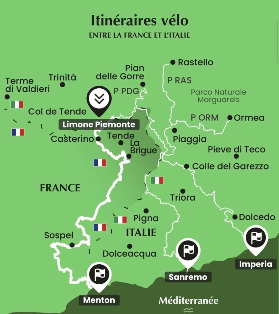 Les itinéraires vélo (c) RivierALP