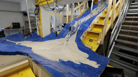 Blatten diviene un modello 3D per studiare le frane alpine Il modello 3D della frana di Blatten; Le modèle tridimensionnel de l’effondrement de Blatten (c) Roman Oester, SLF