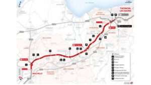 Le projet de tracé de l'autoroute A412 (c) Dossier presse AMEDEA / Carto Diem