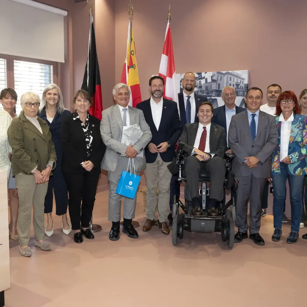 Photo des élus de Verrès et de Moûtiers (c) Tiziana Balma