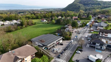 Un exemple de bouchon sur la route dans le Chablais (c) Département de la Haute-Savoie